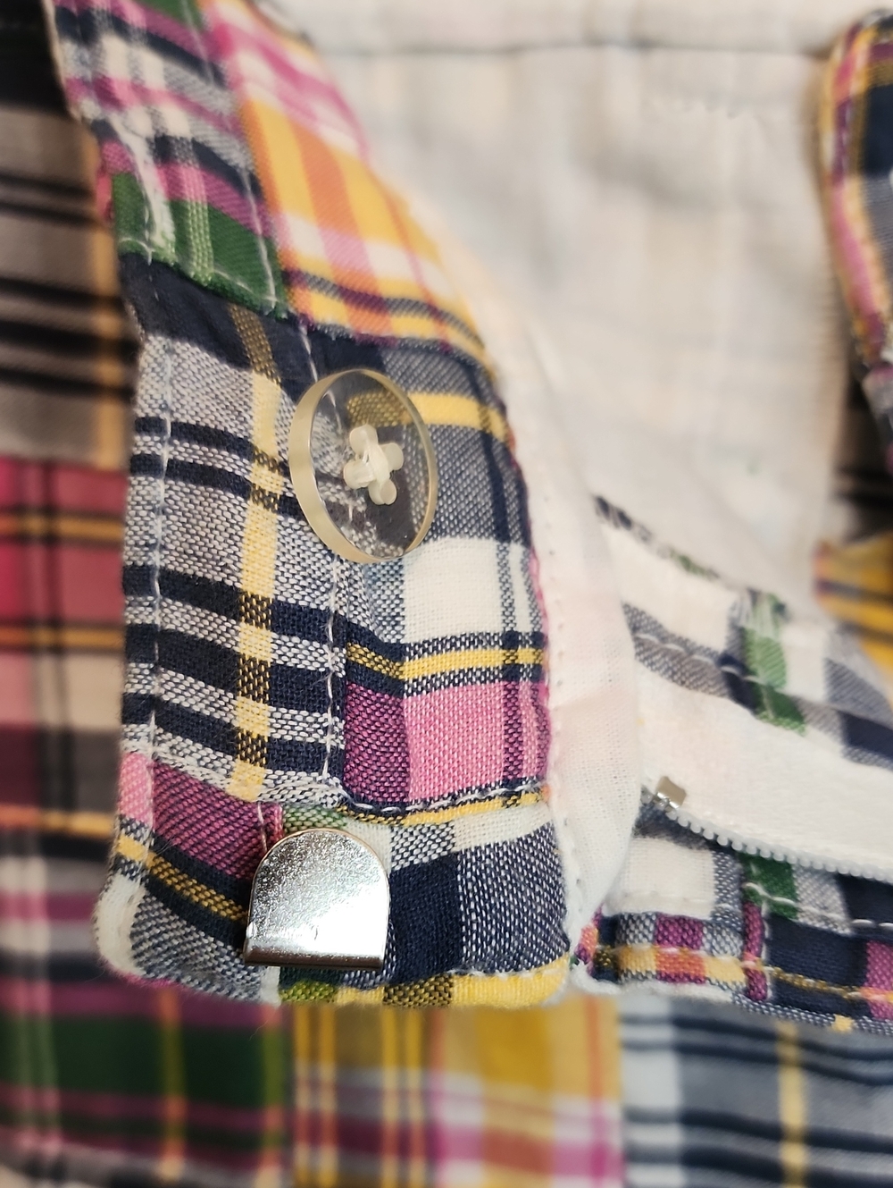 Tailor New York Madras Quilt Plaid Golf, Any Occcasion Pants, Pink, Green, Navy - Picture 11 of 12